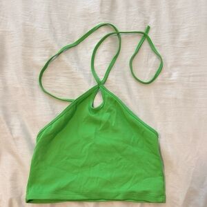 Green Halter Neck Top